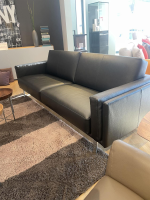 Leolux - Sofa Bellice 679 Leder Senso Schwarz Füße Sobrio Aluminium - 4