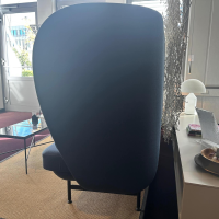 Fritz Hansen - Sofa Plenum Zweisitzer Stoff Capture 6001 Blau Gestell Metall Anthrazit Pulverbeschichtet - 9