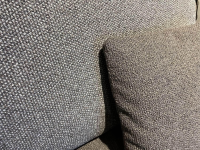 Rolf Benz - Sofa Moyo Stoff 24 143 Graubraun Mit Kunststoffgleitern Schwarz Inklusive Kissen - 2