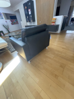 E. Schillig - Sessel Concept Plus M Leder L130 Schwarz Füße Aluminium Matt - 3