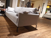 Contur - Sofa 202 Cuneo 60 Aktion Stoff 26 11 Lucia 85 Grau Schwebefüße Eric Metall Schwarz Inklusive Armlehnkissen - 6