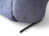 himolla - Comfort Sofa 4051 Cumuly Stoff Uni Ozean Blau Gestell Metallkufen Anthrazit Inklusive Elektrische Verstellung - 3
