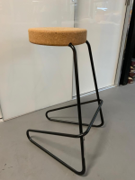 Tecta - Freischwinger CC 3 B Sitz Kork Gestell Schwarz - 5