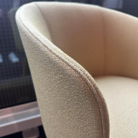 Vitra - Sessel Mikado Stoff Cento 03 Senf Gelb Füße Eiche Natur Lackiert Mit Filzgleitern - 5