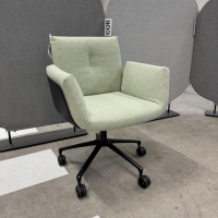 COR - Stuhl Alvo 825 Stoff Divina MD 913 Hellgrün 110 Schale Kunststoff Schwarz Gestell Schwarz Pulverbeschichtet Mit Rollen - 5