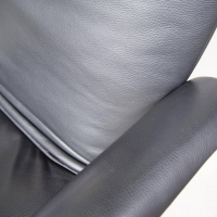 Jori - Relaxsessel Yoga Mono Move Leder Celia Nero Schwarz 4 Stern Fuß Schwarz - 5