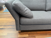 COR - Ecksofa Conseta Stoff 7146 Grau mit Kissen und Kopfstütze - 4