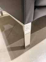 Rolf Benz - Sofa Cara Leder 38.110 Schwarz Füße Metall Hochglanz - 3