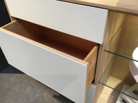 Team 7 - Anrichte Filigno Eiche Naturöl Weiß Front Keramik Arctic White Weiß Mit Beleuchtung - 2