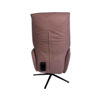 himolla - Relaxsessel 7911 S Lounger M Leder 27 Leonessa Lachs Braun Sternfuß Anthrazit Pulverbeschichtet Drehbar - 6