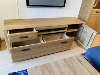 MCA Furniture - Wohnwand Alento Ast-Balkeneiche - 7