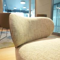 Walter Knoll - Sessel Bao Klein Stoff Sorel Smoke Quarz Beige Rücken Elen Taupe Beige Drehteller Schwarz - 4