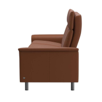 Stressless - Sofa Aurora Hoch L 3-Sitzer Leder Paloma 094 40 New Cognac Braun Stahlbein 88 Rund 11 - 5