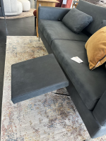 Brühl - Sofa Tomo Compact 2-Sitzer Leder Taron 99 Schwarz Winkelfuß Verchromt Höhenverstellbar - 5