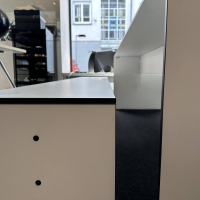 Conmoto - Essgruppe Riva Outdoor HPL Kunststoff Weiß Kanten Schwarz - 2