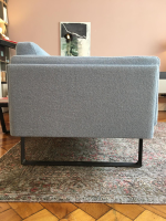 Cassina - Sofa 8 Otto Stoff Look Boucle Cielo Hellblau Füße Aluminium Anthrazit - 6
