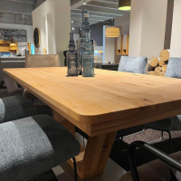 Natura - Esstisch Cartago Soft Astbuche Massiv Natur Geölt Fuß Metall Pulverbeschichtet Ausziehbar - 5