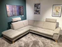 Natura - Ecksofa Tulsa KS Stoff 20 Longlife Easy Desert Beige mit 2 Kopfstützen - 8