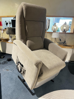 himolla - Sessel Mainz Stoff Nuvano Schlamm Beige Grau Gestell Motorisch Mit Aufstehhilfe - 3