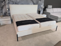 Treca Interiors - Boxspringbett Victoire Stoff Hanoi Panna Cotta Beige mit 2 Matratzen - 6