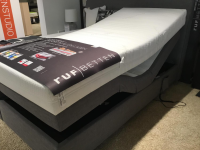 RUF Betten - Boxspringbett Minerva 47640 Stoff 06324 Grau Füße Metall Schwarz Mit Motorischer Verstellung - 9