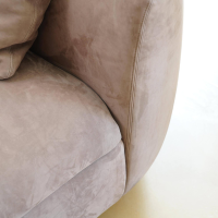 Baxter - Wohnlandschaft Piaf Und Konsole Calix Leder Kashmir Boue Cat.A Konsole Massives Lindenholz - 13