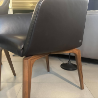 De Sede - 2er-Set Stuhl DS 279 01 Leder Select Café Braun Gestell Nussbaum - 3