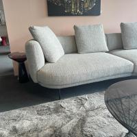 Walter Knoll - Polstergarnitur Maaru Stoff Namib 7920 Moon Grau Gestell Aluminium Bronze Matt Pulverbeschichtet Mit Kissen - 5