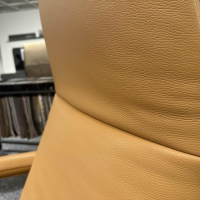 Jori - Relaxsessel Yoga JR 7360 Mono Move Medi Leder Celia Oro Gelb 4 Sternfuß Gewellt Bronze Matt Lackiert - 3