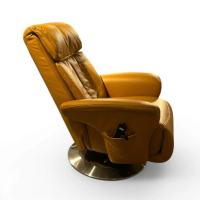 himolla - Sessel 7418 Easy-Swing Massage Leder Longlife Rustika Safran Gelb Fuß Holzteller Buche Mit Edelstahlring Inkl. Elektr. Verstellfunktionen - 2