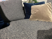 Rolf Benz - Rolf Benz Ecksofa Kumo Stoff 24 415 Graublau Füße Aluminium Glatt Verkehrsschwarz Matt Pulverbeschichtet Inklusive Kissen - 4