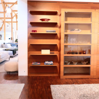 Giorgetti - Wohnwand Oli Akrylbeizung Nussbaum - 5