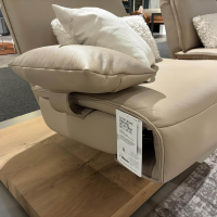 Koinor - Sofa Evino Leder X-Happy Almond Beige Hellbraun Plateau C Echholzfurnier Balkeneiche - 3