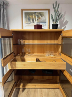 Decker - Highboard Nura Eiche Absetzung Glas Schwarz - 6