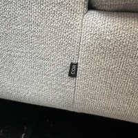 COR - Ecksofa Conseta Bezug Stoff 8081 Muschel Grau Schmalfüße Anthrazit inklusive Kopfstütze - 11