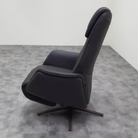 Hülsta - Relaxsessel 8756 26 W44 3-Motorisch Herz-Waage Leder 35 Mariposa Onyx Schwarz Gestell Sternfuß Metall Pulverbeschichtet Bronze - 2