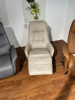 himolla - Sessel Cumurex 7364 Leder 22 Soft Nappa Island Beige Gestell Metall Anthrazit Mit Herz Waage Funktion - 6