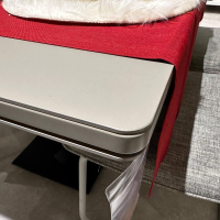 Bacher - Esstisch Sembra Aktion Platte Lack Matt Fenix NTM Grigio Londra Grau Mit 2 Auszugsplatten - 6