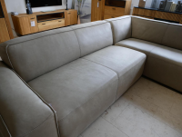 Natura - Ecksofa Natura Denver Leder Rancho Stone Grau - 6