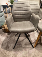 Natura - 8er-Set Stuhl Dalyan Stoff Chicago Grau - 6