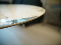 Kartell - Esstisch Multiplo Platte Weißer Marmor Gestell Druckgegossenes Aluminium Matt Lackiert Weiß - 6