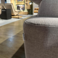 Mondo - Ecksofa Ensemble Shima Stoff Escana Naturel Beige Füße Metall 01BR Brushed - 2