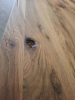 MCA Furniture - Esstisch Castello Wildeiche Lackiert Gestell Stahl Anthrazit - 6