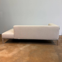 Walter Knoll - Recamiere Jaan Living 783 25 RA L Stoff Tonga 7615 Off White Beige Gestell Hochglanz Poliert Mit Kissen - 8