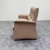 himolla - Sofa 2,5-Sitzer Leder 24 Longlife Sand Beige Füße Alu - 7