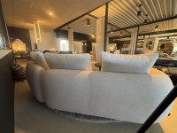 Poliform - Sofa Saint-Germain Stoff Chios 1 Bianco Weiß Füße Nickel Braun Matt Inkl. 3 Rückenkissen - 4