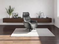 himolla - Relaxsessel Easyswing 8951 Leder Longlife Soft 31 Moor Schwarz Sternfuß Edelstahl - 5