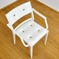 DEDON - 2er Set Armlehnstuhl Play P Starck Sitz Und Rücken Synthetik Weiß Gestell Chalk Weiß - 7