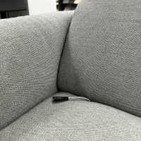 Rom - Sofa Matheo Stoff Aurelio Silber Füße Stahl Mattschwarz Lackiert Mit Elektrischer Verstellung - 7
