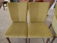 Carega Design - 4er-Stuhlset Salma Stoff Mine Pistacio 52 Grün Gelb - 3